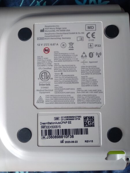 Aparat pt. Apnee CPAP Philips, an  06.2023, second hand, aproape nou